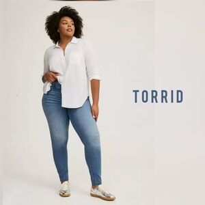 Torrid High Rise Jegging Jeans Size 22 Super Skinny Stretch Denim